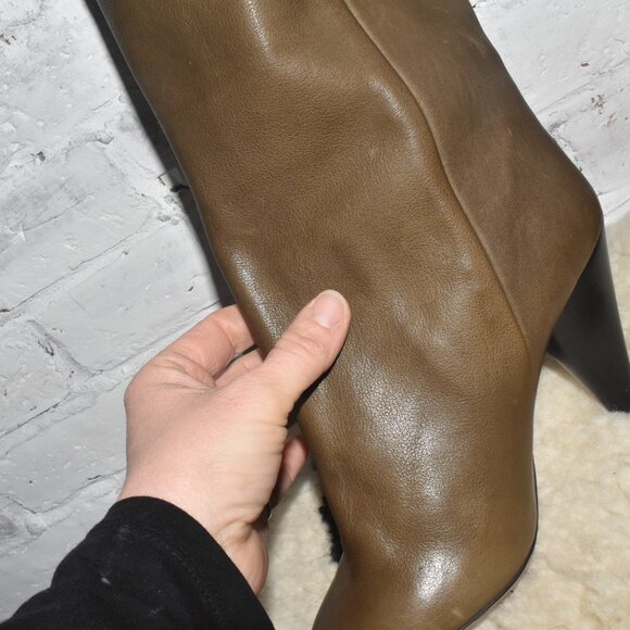 ULLA JOHNSON Stunning Leather Booties with Shearling Line Size Tag: 37 - Picture 3 of 10